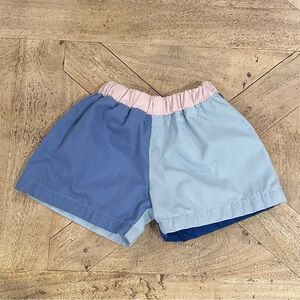 The Beaufort Bonnet Company Blue and Pink Kids Shorts